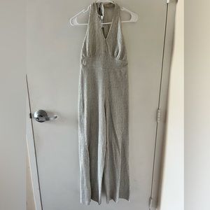 White halter romper